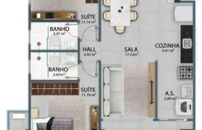 Apartamento à venda, 90 m² por r$ 722.736,00 - vila guilhermina - praia grande/sp