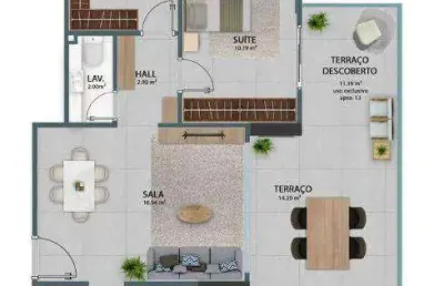 Apartamento com 2 dormitórios à venda, 87 m² por r$ 768.293,50 - vila guilhermina - praia grande/sp