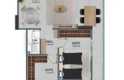 Apartamento à venda, 103 m² por r$ 827.613,54 - vila guilhermina - praia grande/sp