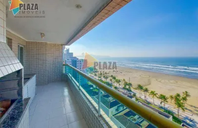 Apartamento 3 dormitórios com 3 suítes  à venda, 169 m² por r$ 1.100.000 - tupi - praia grande/sp