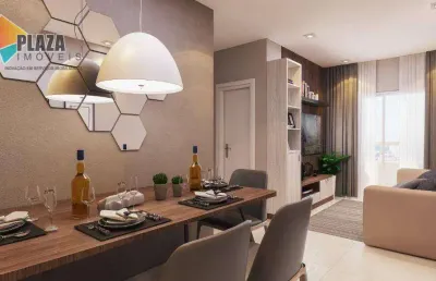 Apartamento com 2 dormitórios à venda, 60 m² por r$ 498.900,00 - boqueirão - praia grande/sp