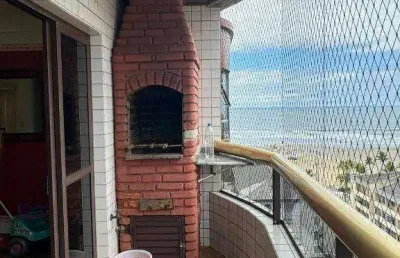 Apartamento com 3 dormitórios à venda, 130 m² - vila guilhermina - praia grande/sp