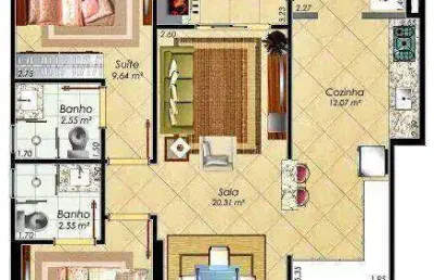 Apartamento à venda, 87 m² por r$ 799.990,00 - aviação - praia grande/sp