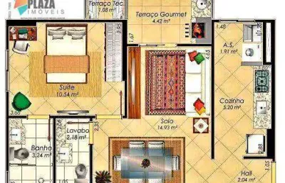 Apartamento à venda, 52 m² por r$ 479.990,00 - aviação - praia grande/sp