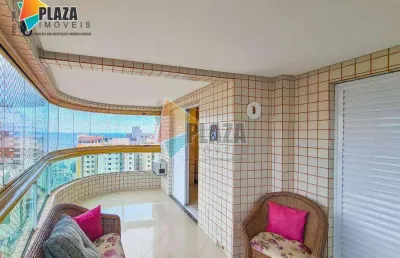 Apartament 3 dormitórios com 2 suítes para alugar, 136 m² por r$ 5.500/mês - aviação - praia grande/sp
