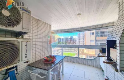 Apartamento 3 dormitórios com 3 suítes à venda, 128 m² por r$ 900.000 - aviação - praia grande/sp