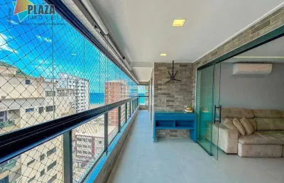 Apartamento com 3 dormitórios à venda, 118 m² por r$ 1.650.000,00 - canto do forte - praia grande/sp
