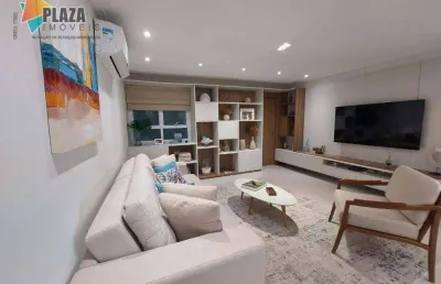 Apartamento com 3 dormitórios à venda, 180 m² por r$ 2.800.000,00 - vilamar - praia grande/sp