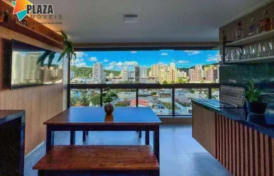 Apartamento de luxo com vista para o mar à venda no canto do forte – 3 suítes, 2 vagas, próximo à praia