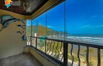 Apartamento duplex para alugar, 403 m² por r$ 8.000,02/mês - canto do forte - praia grande/sp
