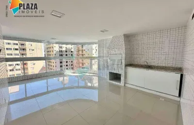 Apartamento com 3 suítes disponível para alugar, no bairro vila tupi, em praia grande/sp.
