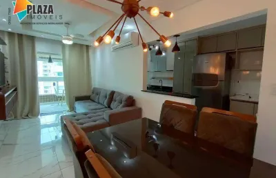 Apartamento com 2 dormitórios para alugar, 75 m² por r$ 5.300,00/mês - boqueirão - praia grande/sp