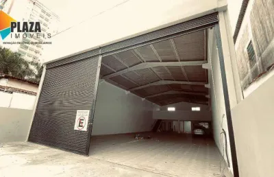 Galpão para alugar, 500 m² por r$ 16.000,00/mês - vila guilhermina - praia grande/sp
