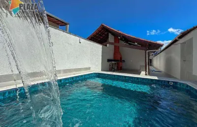 Casa à venda no canto do forte com 3 dormitórios, piscina e acabamento de luxo, 212 m²