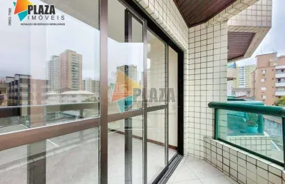 Apartamento 3 dormitórios com 1 suíte  para alugar, 107 m² por r$ 3.500/mês - canto do forte - praia grande/sp