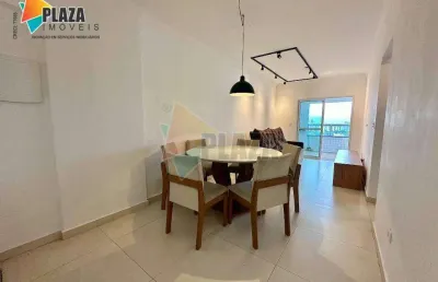 Apartamento com 2 dormitórios para alugar, 92 m² - canto do forte - praia grande/sp