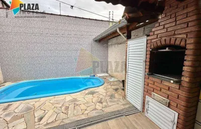 Casa com 3 dormitórios para alugar, 120 m² por r$ 6.000,00/mês - tupi - praia grande/sp