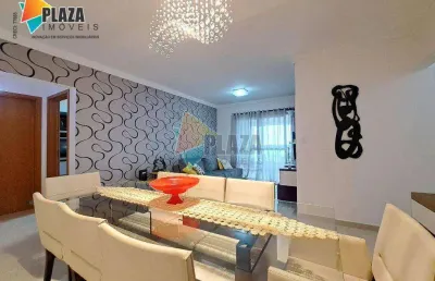 Apartamento com 3 dormitórios para alugar, 116 m² por r$ 8.500,02/mês - canto do forte - praia grande/sp