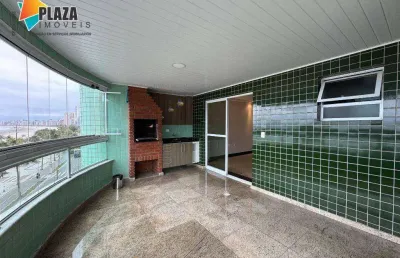 Apartamento com 3 dormitórios para alugar, 189 m² por r$ 7.000,00/mês - canto do forte - praia grande/sp