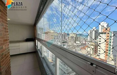 Apartamento com 3 dormitórios para alugar, 105 m² por r$ 6.300,00/mês - vila guilhermina - praia grande/sp