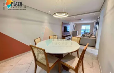 Apartamento com 3 dormitórios para alugar, 120 m² por r$ 9.000,00/mês - canto do forte - praia grande/sp