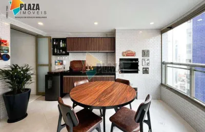 Apartamento com 2 dormitórios para alugar, 95 m² por r$ 5.000,00/mês - canto do forte - praia grande/sp