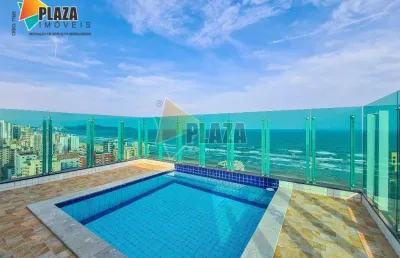 Cobertura 3 dormitórios sendo 2 suítes à venda, 281 m² por r$ 2.499.000 - tupi - praia grande/sp