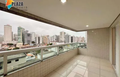 Apartamento com 2 dormitórios para alugar, 81 m² por r$ 3.500,00/mês - vila guilhermina - praia grande/sp