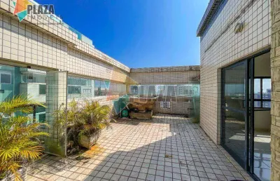 Cobertura com 2 dormitórios à venda, 152 m² por r$ 830.000,00 - aviação - praia grande/sp