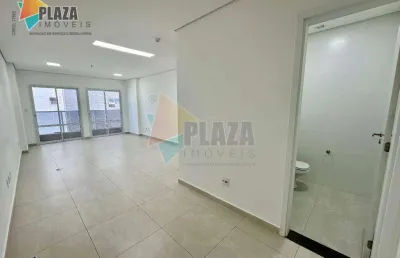 Sala para alugar, 39 m² por r$ 4.100,00/mês - boqueirão - praia grande/sp