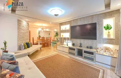 Apartamento com 3 dormitórios à venda, 149 m² por r$ 1.200.000,00 - canto do forte - praia grande/sp