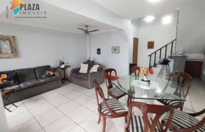 Apartamento duplex com 3 dormitórios à venda, 159 m² por r$ 695.000,00 - vila guilhermina - praia grande/sp