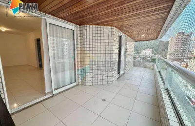 Apartamento com 3 dormitórios para alugar, 105 m² por r$ 5.000,00/mês - canto do forte - praia grande/sp
