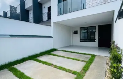 Sobrado geminado novo a venda 3 suítes bairro saguaçú joinville sc