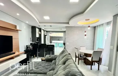 Casa à venda em joinville-sc, bairro glória, 3 quartos sendo 2 suítes, 142,28m², 1 vaga de garagem.