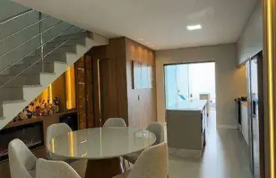 Sobrado de luxo com 3 suítes à venda, 160 m² por r$ 1.340.000 - atiradores - joinville/sc
