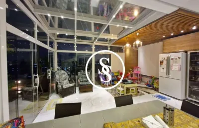 Cobertura penthouse com 140 m² de área  total, 2 dormitórios, 3 vagas por r$ 1.180.000,00 - bairro assunção - são bernardo do campo/sp