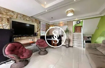 Sobrado com 3 dormitórios à venda, 180 m² por r$ 800.000,00 - taboão - são bernardo do campo/sp