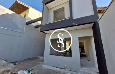 Casa sobrado novo com 160 m², 3 suítes, 4 vagas de garagem, por r$ 1.190.000,00 - independência - são bernardo do campo/sp