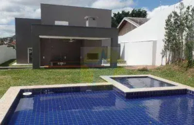 Casa alto padrão residencial à venda, vila santista, atibaia.