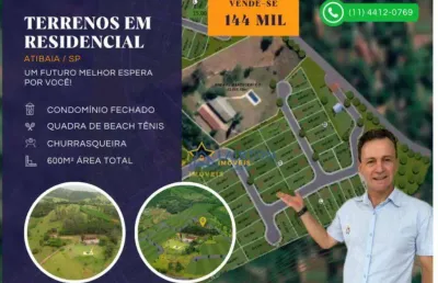 Terreno em condomínio fechado à venda em Canedos, Piracaia 