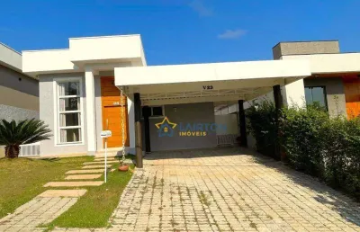 Casa térrea à venda no condomínio terras de atibaia i – 3 dormitórios, piscina e espaço gourmet – 145 m²