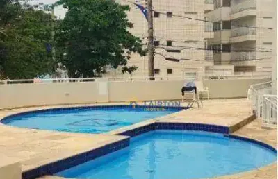Apartamento confortável a 1 quadra da praia do tombo, guarujá - aceita permuta em atibaia