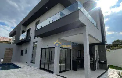 Casa de alto padrão com área gourmet e piscina à venda - nova gardênia, atibaia/sp
