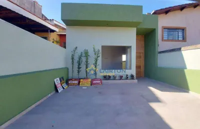 Casa térrea com 3 dormitórios, suíte e área gourmet à venda no jardim das cerejeiras, atibaia