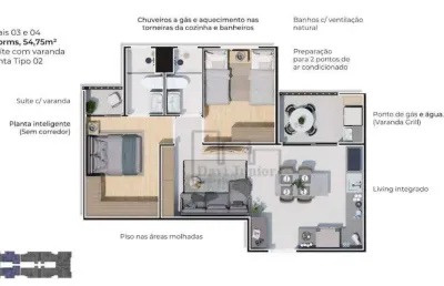 Apartamento à venda, 54 m² por r$ 358.500,00 - jardim são carlos - sorocaba/sp
