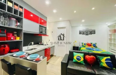 Apartamento para alugar, 35 m² por r$ 3.740,00/mês - jardim faculdade - sorocaba/sp