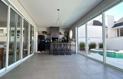 Casa com 4 suítes sendo 1 com closet, 341 m² - venda por r$ 2.500.000 ou aluguel por r$ 11.956/mês - condomínio chácara ondina - sorocaba/sp