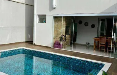 Casa com 3 suites sendo 1 master com closet para alugar, 199 m² por r$ 8.500/mês - condomínio villagio milano - sorocaba/sp
