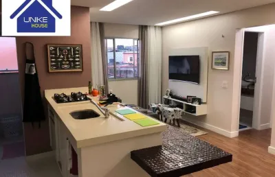 Apartamento com 2 quartos, 1 vaga de garagem todo mobiliado